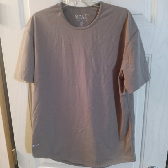 BYLT Premium Basics Men's Drop Cut Lux Short Sleeve Shirt XL Olive - Picture 1 of 8